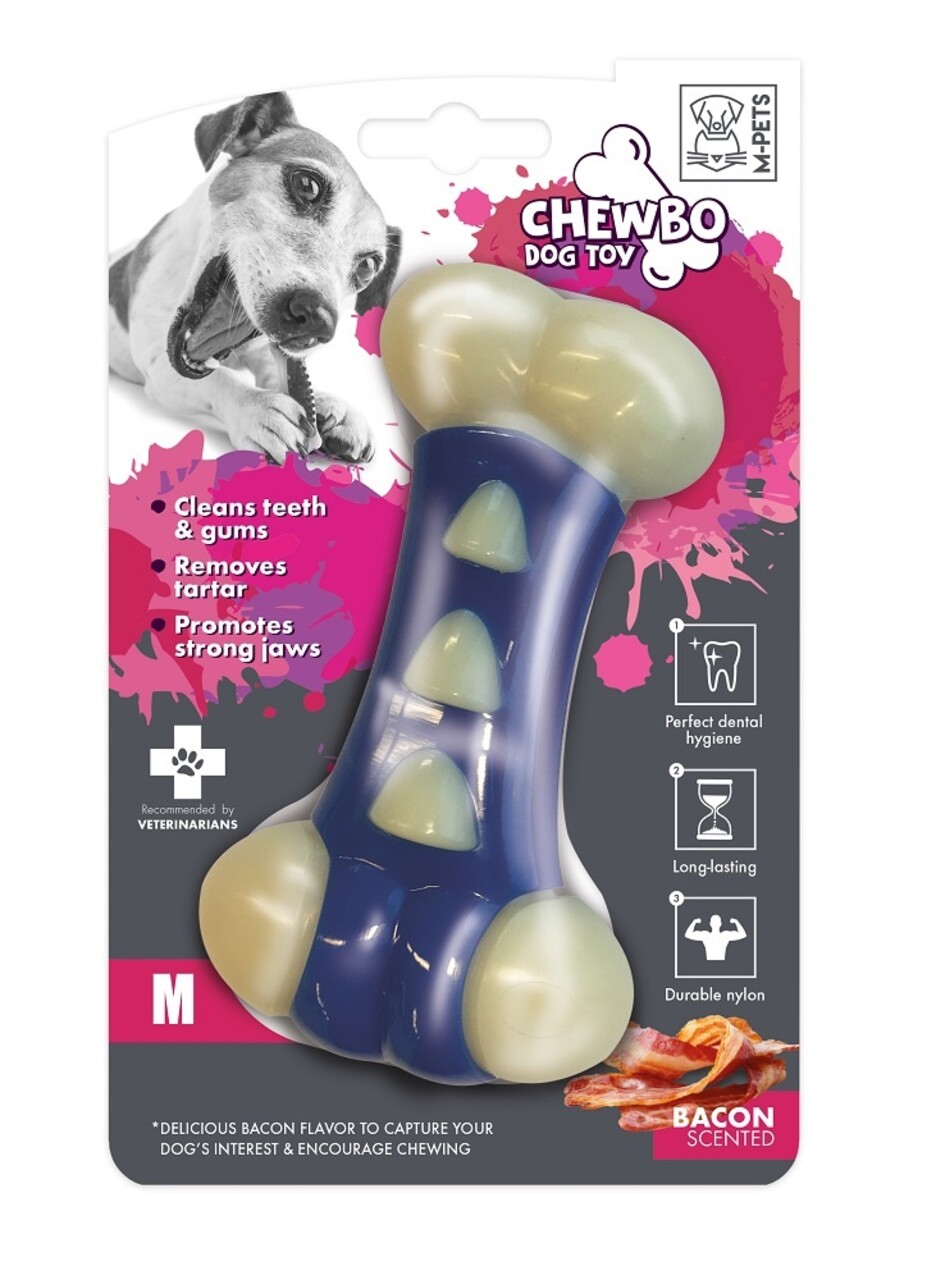 M-Pets Chewbo Tribone Clean Dental Blue
