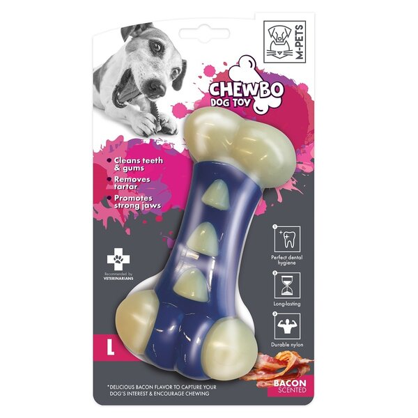 M-Pets Chewbo Tribone Clean Dental Blue