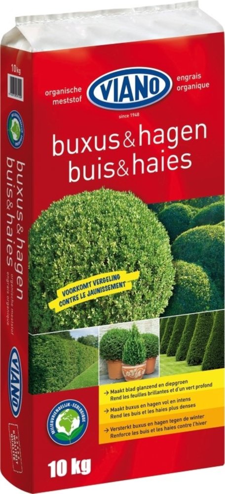 Viano Viano Organische Meststof Buxus & Hagen (NPK 7-5-8 + 3MgO) Viano Viano Organische Meststof Buxus & Hagen (NPK 7-5-8 + 3MgO)