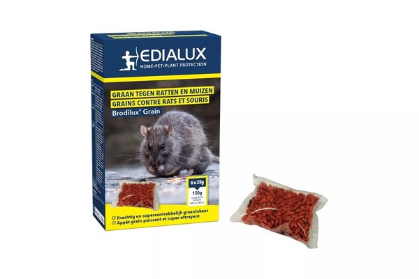 Edialux Edialux Brodilux Grain Ratten- en muizenvergif Edialux Edialux Brodilux Grain Ratten- en muizenvergif