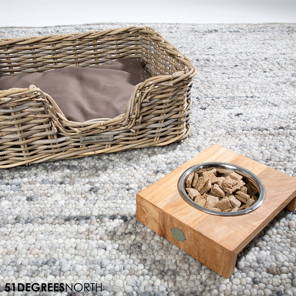 51 Degrees North 51 Degrees North Dinner Bowl Teak Single High