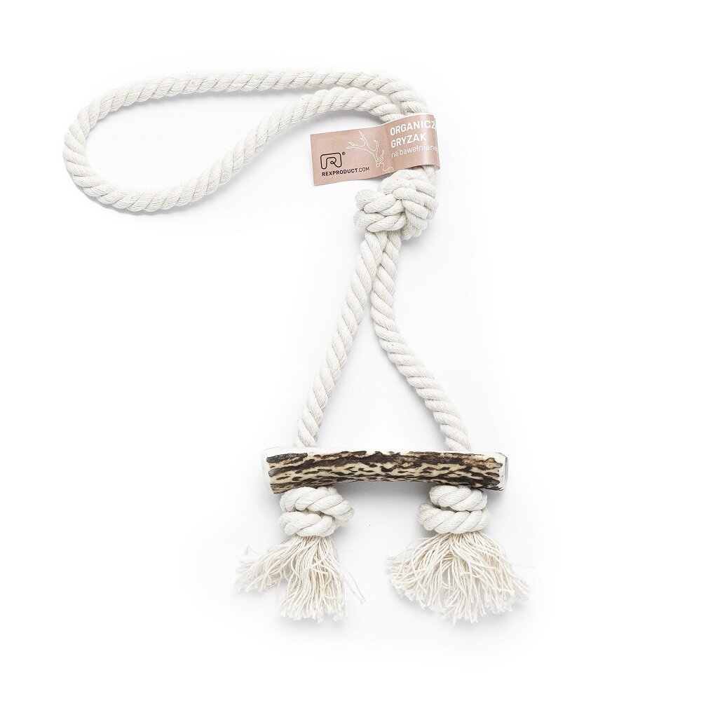 Rexproduct Rexproduct Hondenspeelgoed Knot Soft (Touw + half hertengewei) Rexproduct Rexproduct Hondenspeelgoed Knot Soft (Touw + half hertengewei)