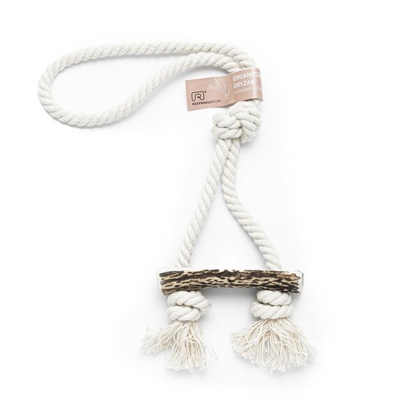 Rexproduct Rexproduct Hondenspeelgoed Knot Soft (Touw + half hertengewei) Rexproduct Rexproduct Hondenspeelgoed Knot Soft (Touw + half hertengewei)