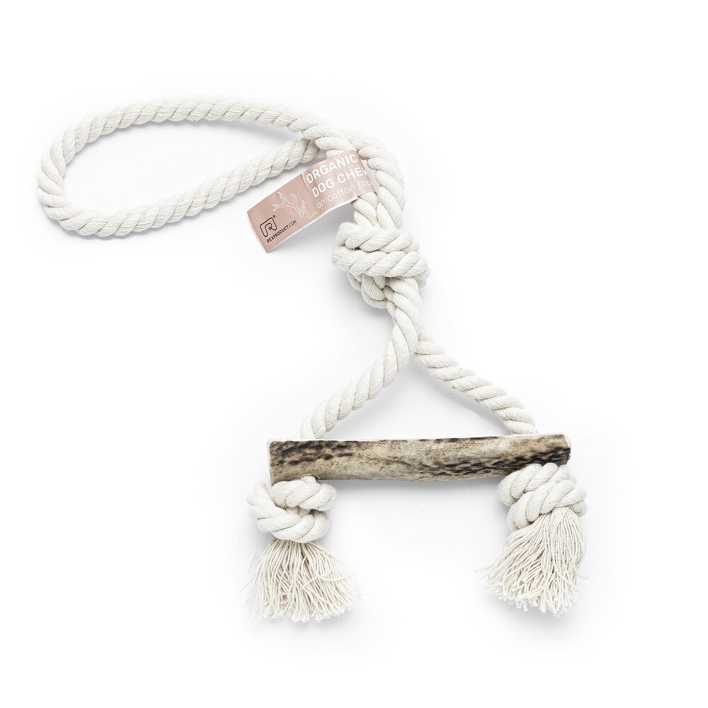 Rexproduct Rexproduct Hondenspeelgoed Knot Soft (Touw + half hertengewei) Rexproduct Rexproduct Hondenspeelgoed Knot Soft (Touw + half hertengewei)