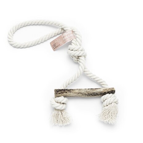 Rexproduct Rexproduct Hondenspeelgoed Knot Soft (Touw + half hertengewei) Rexproduct Rexproduct Hondenspeelgoed Knot Soft (Touw + half hertengewei)