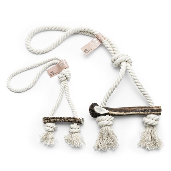 Rexproduct Rexproduct Hondenspeelgoed Knot Soft (Touw + half hertengewei) Rexproduct Rexproduct Hondenspeelgoed Knot Soft (Touw + half hertengewei)