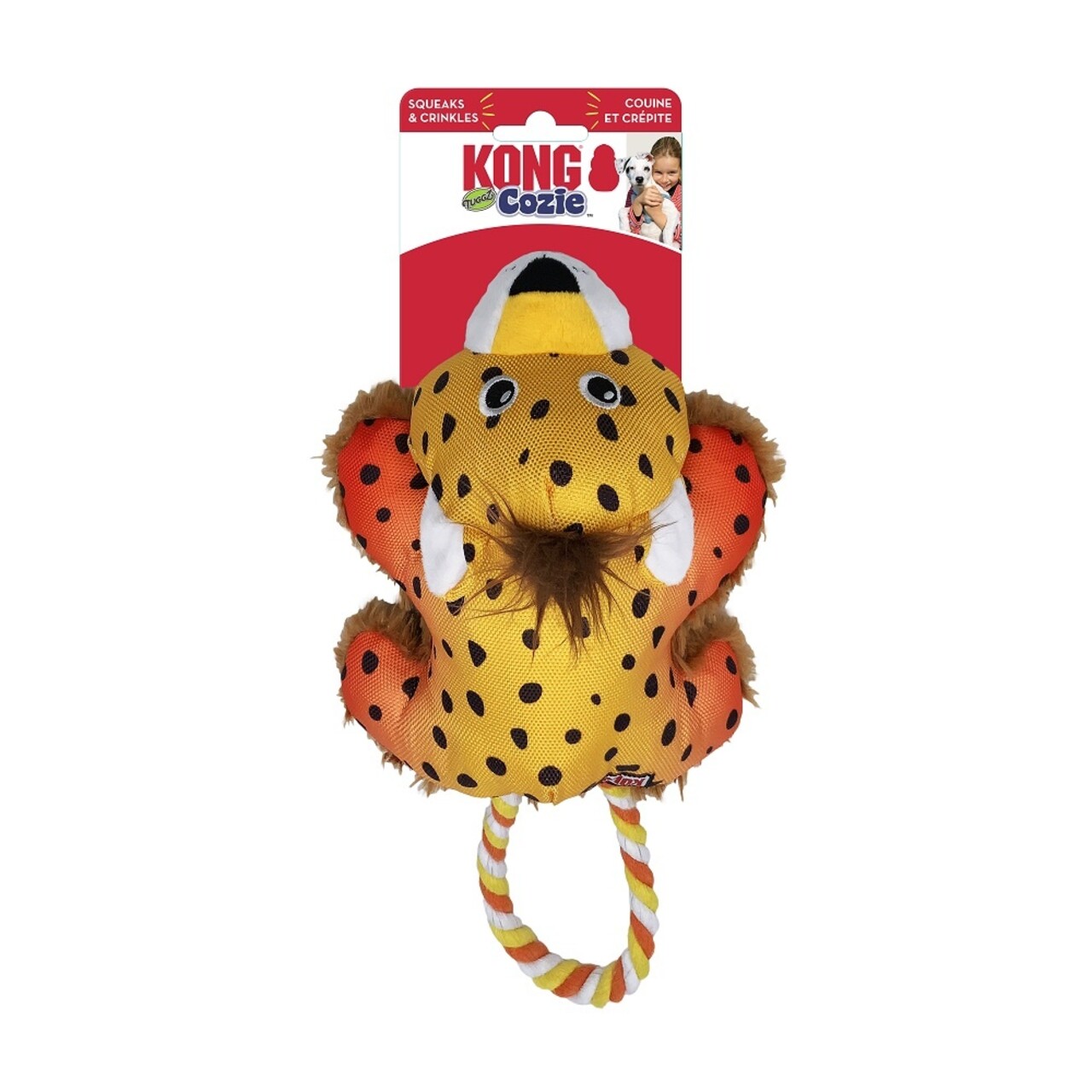 Kong Kong Cozie Tug Cheetah