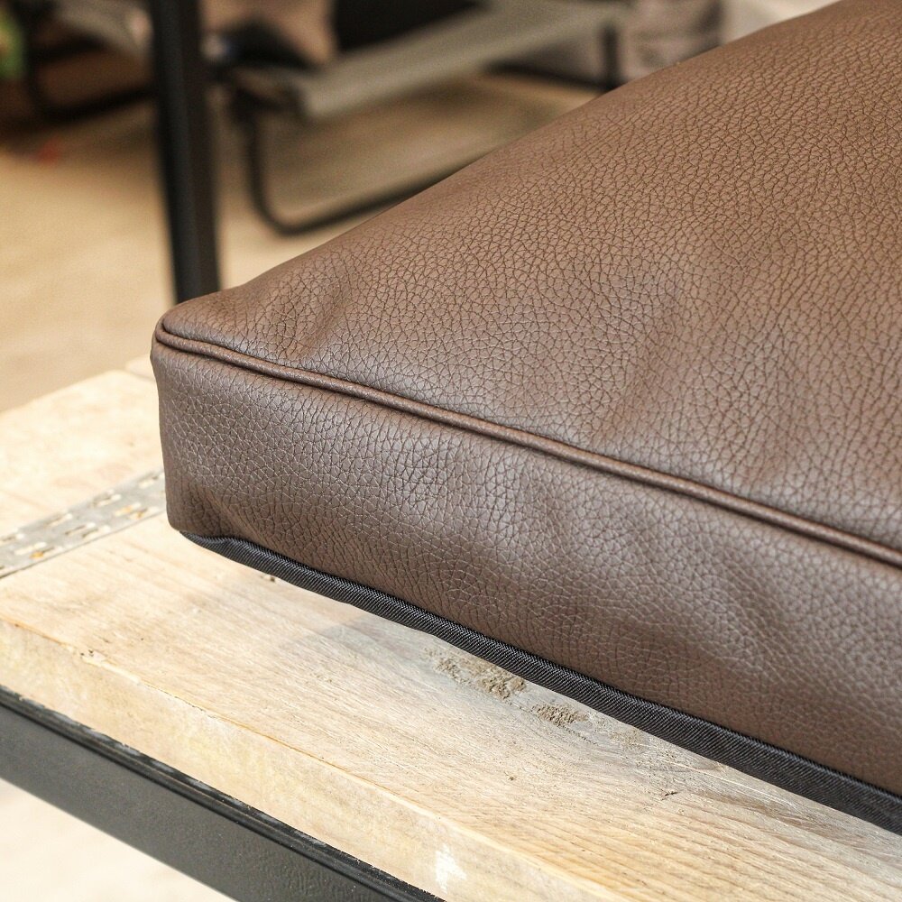 Nachtergaele HARD Hondenkussen Kunstleder Donkerbruin