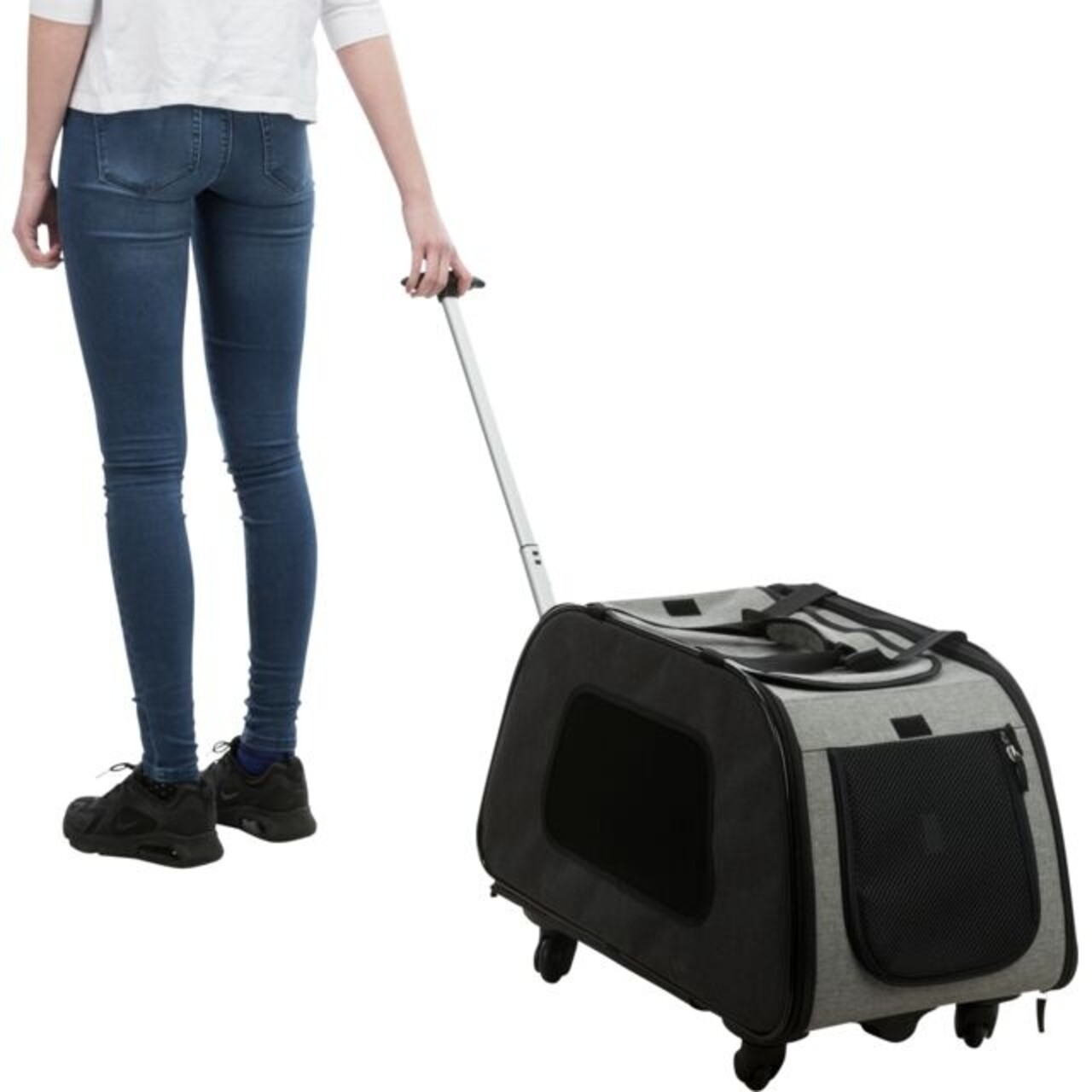 Trixie Trixie Trolley Zwart/Grijs Trixie Trixie Trolley Zwart/Grijs