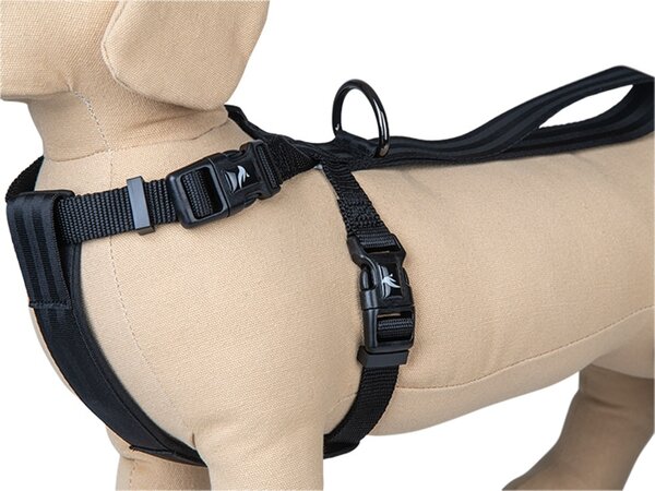 Vadigran Vadigran Harnas + Veiligheidsgordel Auto Zwart Vadigran Vadigran Harnas + Veiligheidsgordel Auto Zwart