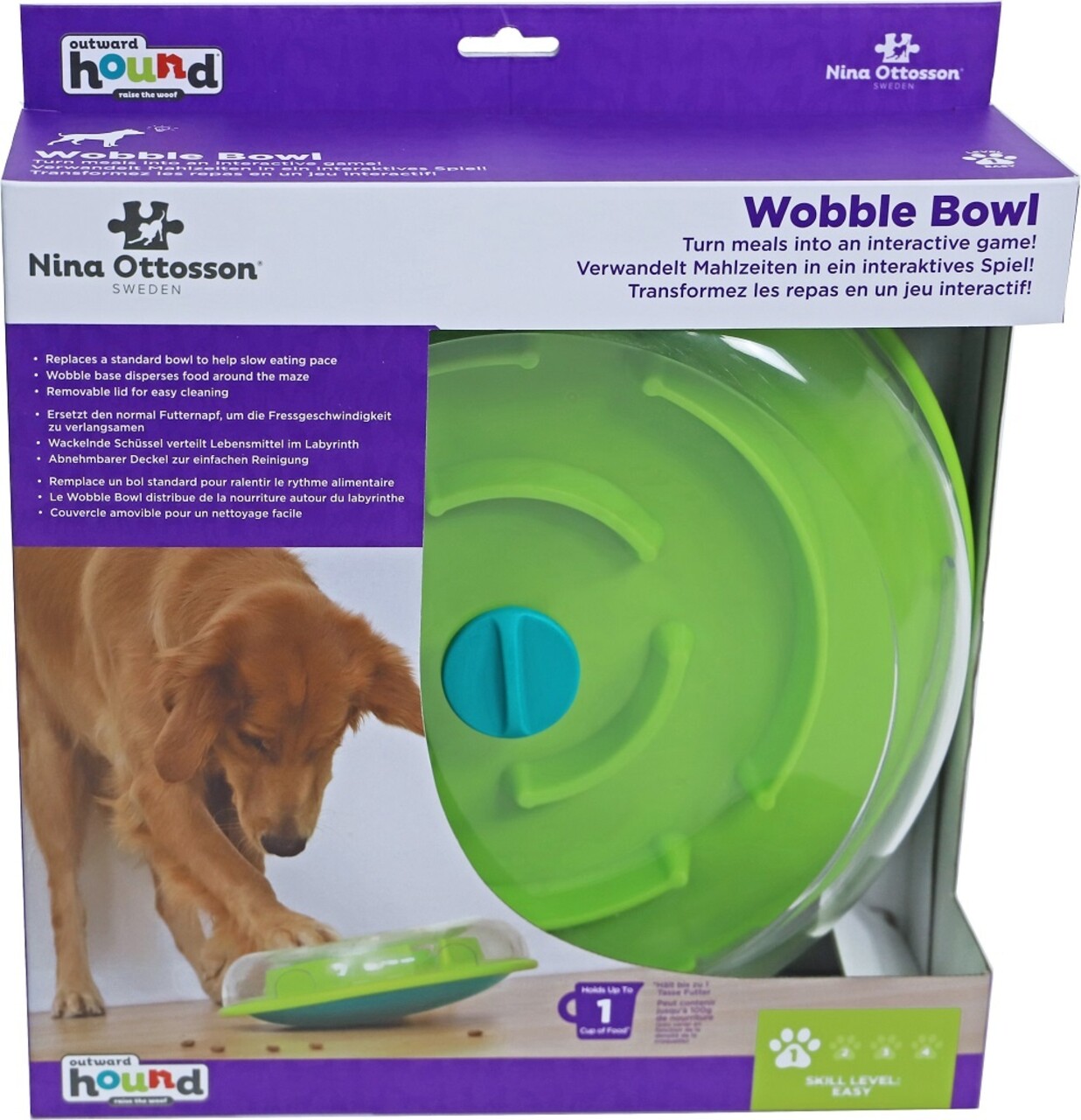 Nina Ottosson Nina Ottosson Hondenspel Wobble Bowl Nina Ottosson Nina Ottosson Hondenspel Wobble Bowl