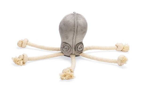 Designed by Lotte Designed by Lotte Velvet Hondenspeelgoed Octo Aisha Grijs Designed by Lotte Designed by Lotte Velvet Hondenspeelgoed Octo Aisha Grijs