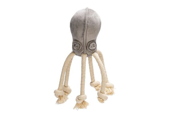 Designed by Lotte Designed by Lotte Velvet Hondenspeelgoed Octo Aisha Grijs Designed by Lotte Designed by Lotte Velvet Hondenspeelgoed Octo Aisha Grijs