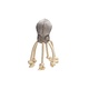 Designed by Lotte Velvet Hondenspeelgoed Octo Aisha Grijs