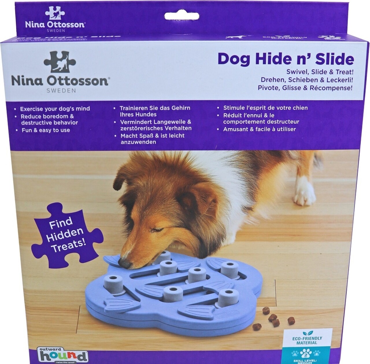 Nina Ottosson Nina Ottosson Hondenspel Hide N Slide Composite Nina Ottosson Nina Ottosson Hondenspel Hide N Slide Composite