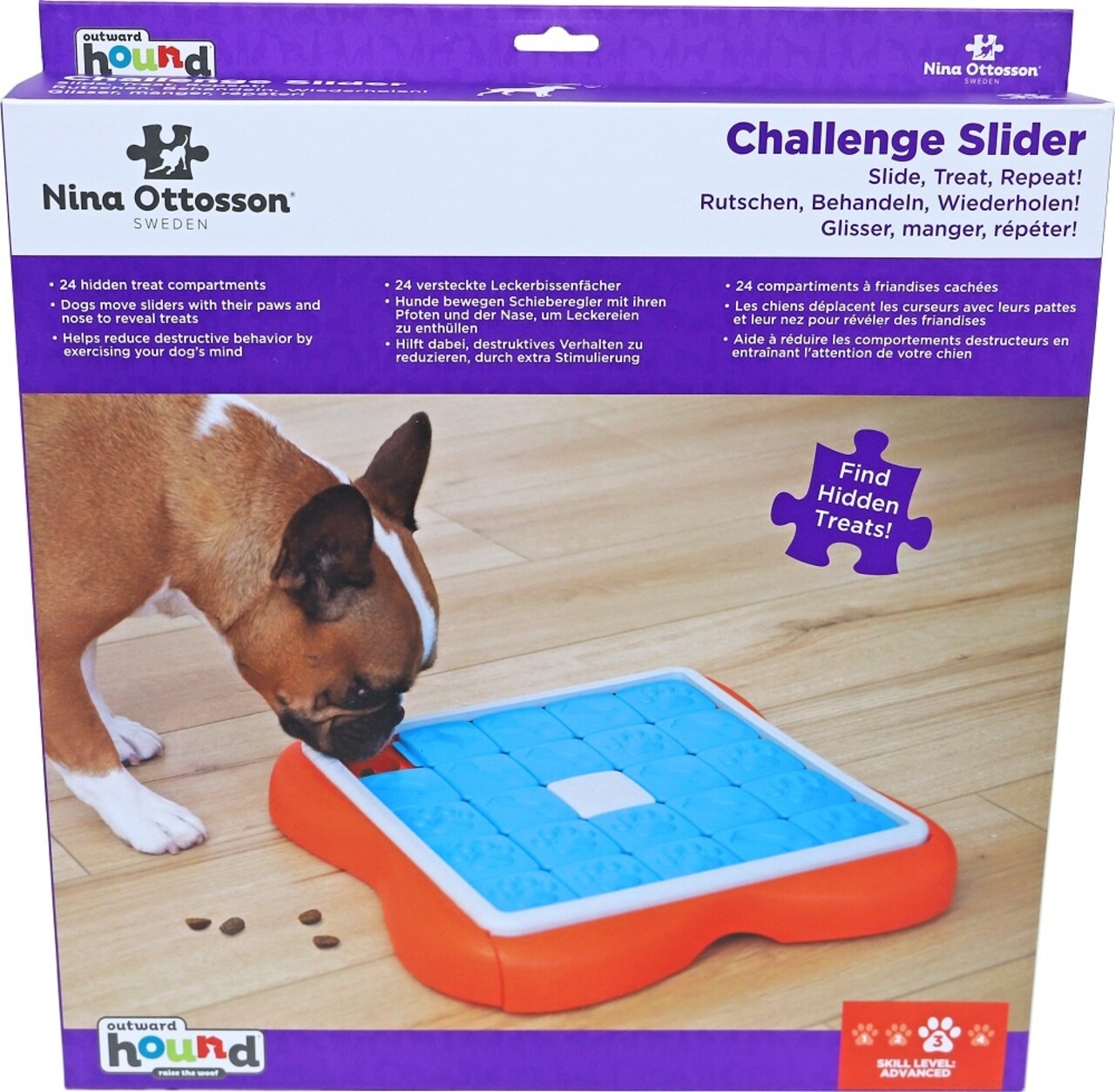 Nina Ottosson Nina Ottosson Hondenspel Challenge Slider Nina Ottosson Nina Ottosson Hondenspel Challenge Slider