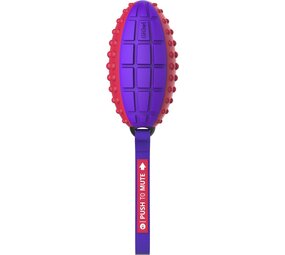 GiGwi GiGwi Push To Mute Rugbyball Rood/Paars GiGwi GiGwi Push To Mute Rugbyball Rood/Paars