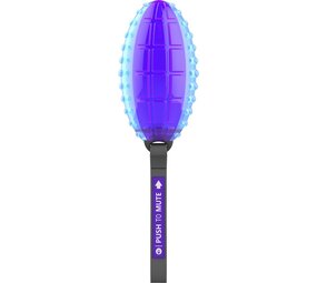 GiGwi GiGwi Push To Mute Rugbybal Blauw/Paars GiGwi GiGwi Push To Mute Rugbybal Blauw/Paars