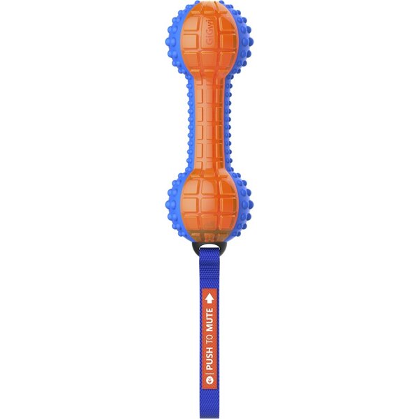 GiGwi GiGwi Push To Mute Halter Blauw/Oranje