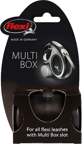 Flexi Flexi Multi Box Poepzakhouder/Snackbox Zwart Flexi Flexi Multi Box Poepzakhouder/Snackbox Zwart