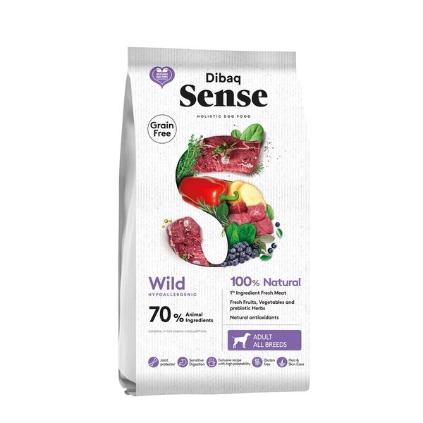 Dibaq Sense Dibaq Sense Hond Graanvrij Wild (met Vers Vlees) Dibaq Sense Dibaq Sense Hond Graanvrij Wild (met Vers Vlees)