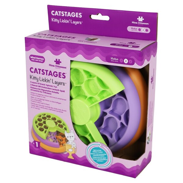 Nina Ottosson Nina Ottosson Kattenspel Kitty Lickin' Layers Nina Ottosson Nina Ottosson Kattenspel Kitty Lickin' Layers