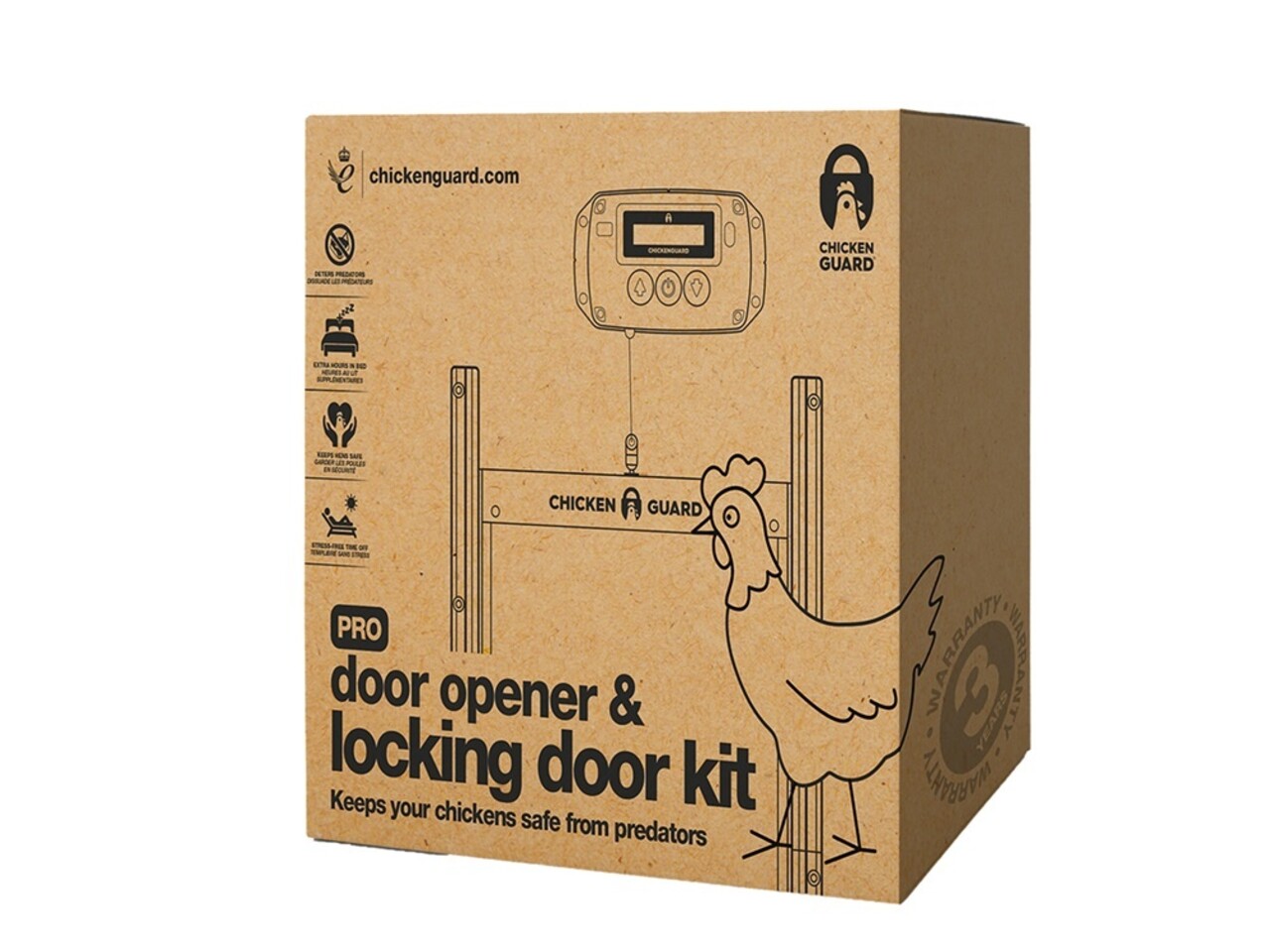 ChickenGuard ChickenGuard Zelfsluitende deurkit (Deuropener + deur) ChickenGuard ChickenGuard Zelfsluitende deurkit (Deuropener + deur)