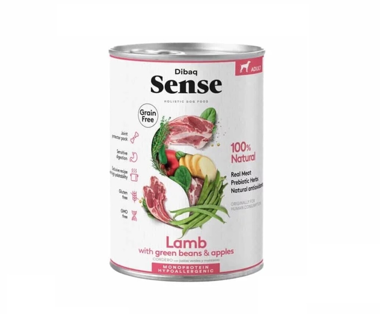 Dibaq Sense Dibaq Sense Hond Graanvrij Natvoer Voeding Lam