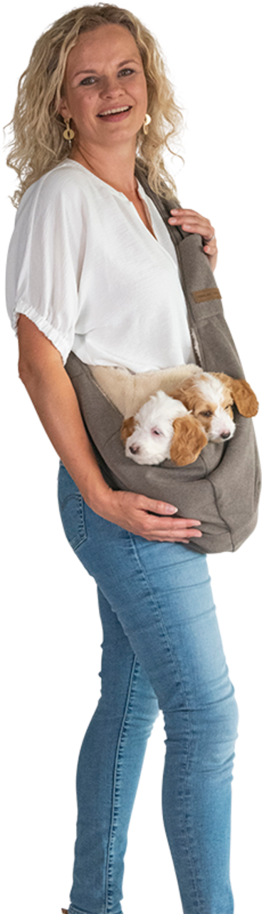 Animal Boulevard Animal Boulevard Home & Away Schoudertas voor Honden Bruin