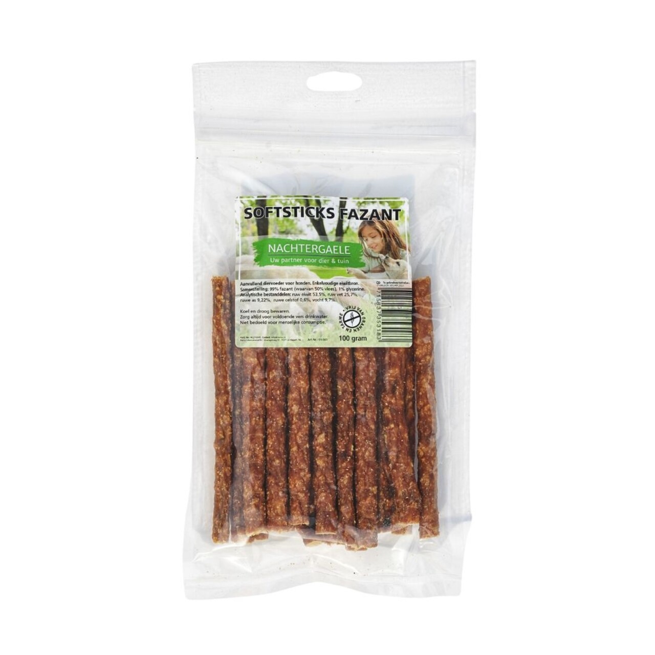 Nachtergaele Nachtergaele Softsticks 100% Fazant Nachtergaele Nachtergaele Softsticks 100% Fazant