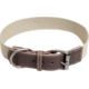 Animal Boulevard Waxed Leder met Canvas Halsband Hond Bruin/Beige