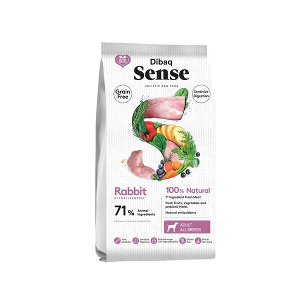 Dibaq Sense Dibaq Sense Hond Graanvrij Konijn Sensitive (met Vers Vlees) Dibaq Sense Dibaq Sense Hond Graanvrij Konijn Sensitive (met Vers Vlees)