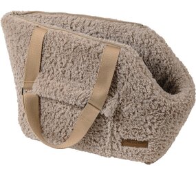 Animal Boulevard Animal Boulevard Curl Plush Draagtas Beige Animal Boulevard Animal Boulevard Curl Plush Draagtas Beige