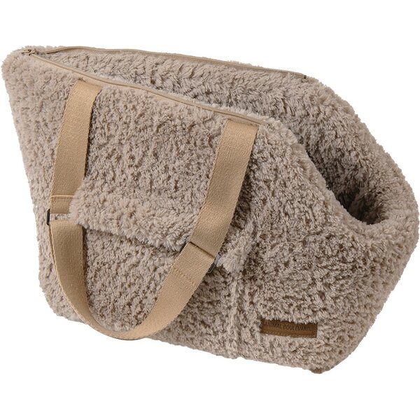 Animal Boulevard Animal Boulevard Curl Plush Draagtas Beige Animal Boulevard Animal Boulevard Curl Plush Draagtas Beige