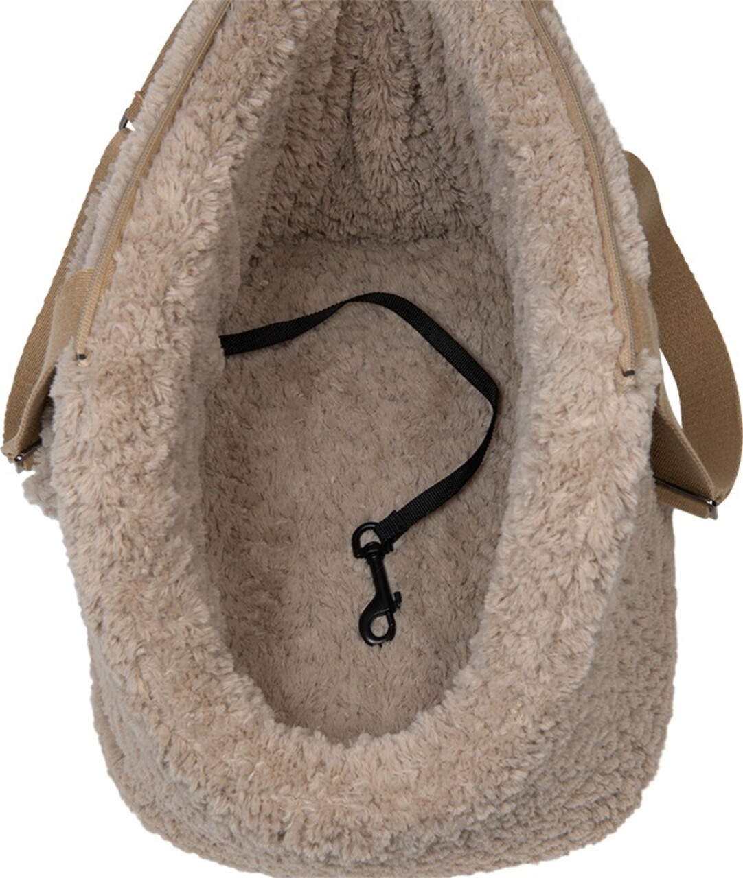 Animal Boulevard Animal Boulevard Curl Plush Draagtas Beige Animal Boulevard Animal Boulevard Curl Plush Draagtas Beige