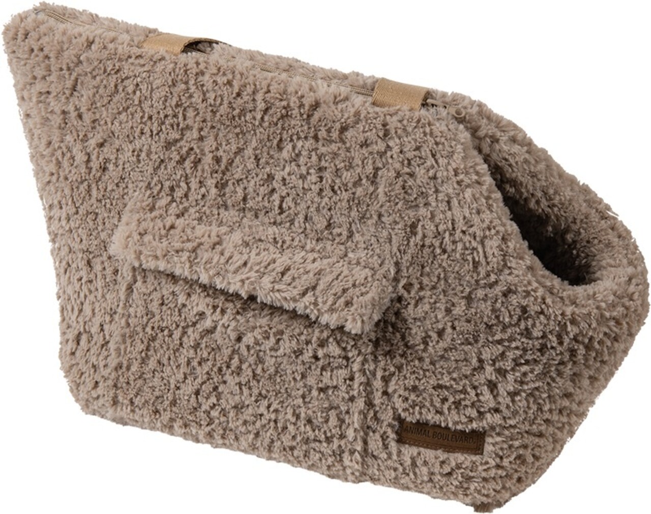 Animal Boulevard Animal Boulevard Curl Plush Draagtas Beige Animal Boulevard Animal Boulevard Curl Plush Draagtas Beige