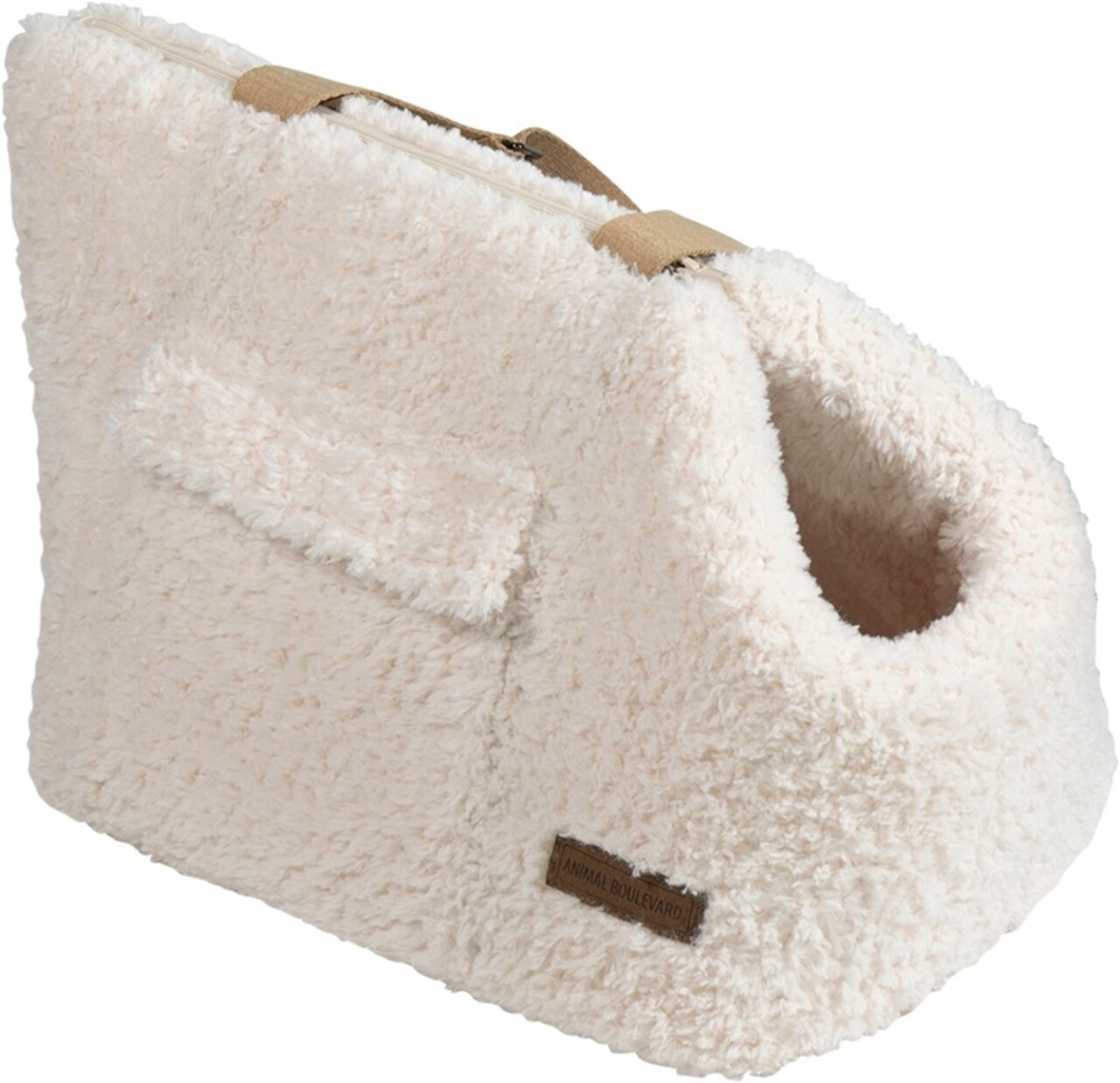 Animal Boulevard Animal Boulevard Curl Plush Draagtas Wit