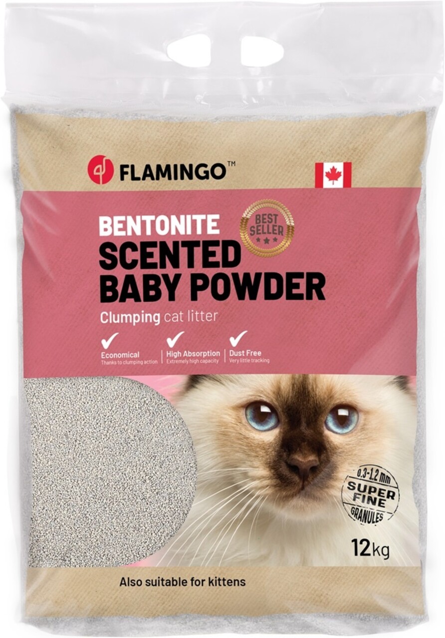 Karlie Flamingo Flamingo Kattenbakvulling Baby Powder Scent