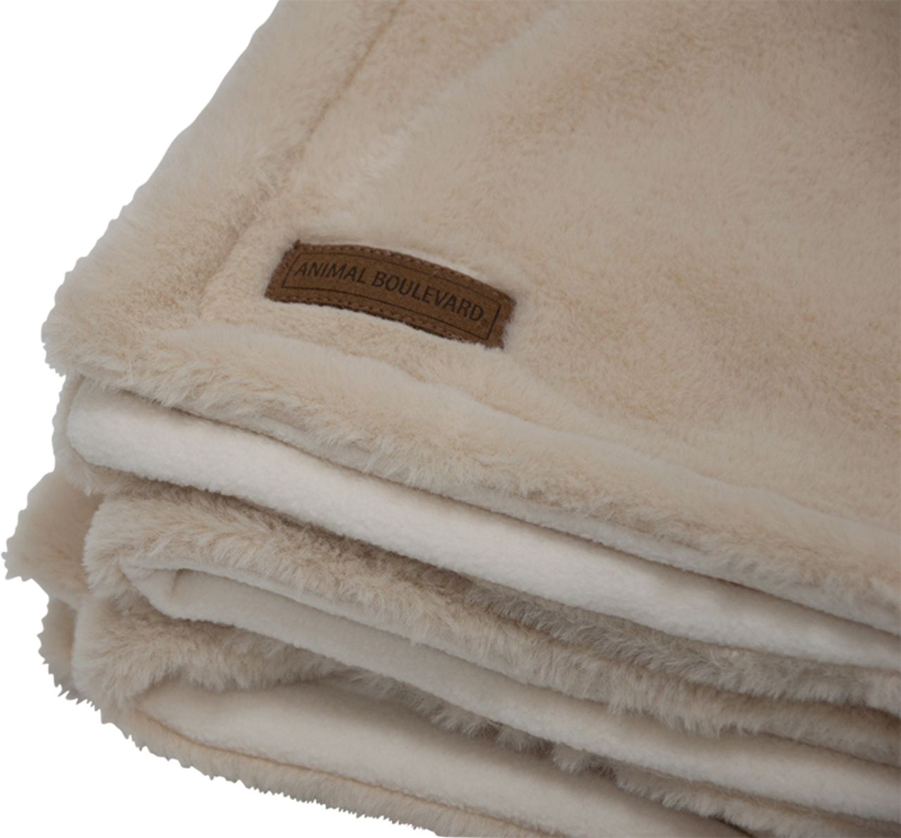 Animal Boulevard Animal Boulevard Champs-Elysées Deken Plush Beige Animal Boulevard Animal Boulevard Champs-Elysées Deken Plush Beige
