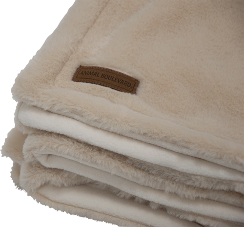 Animal Boulevard Animal Boulevard Champs-Elysées Deken Plush Beige Animal Boulevard Animal Boulevard Champs-Elysées Deken Plush Beige