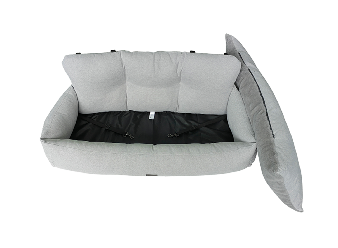 Animal Boulevard Animal Boulevard Home & Away Autostoel Backseat Betty Lichtgrijs-U Animal Boulevard Animal Boulevard Home & Away Autostoel Backseat Betty Lichtgrijs-U