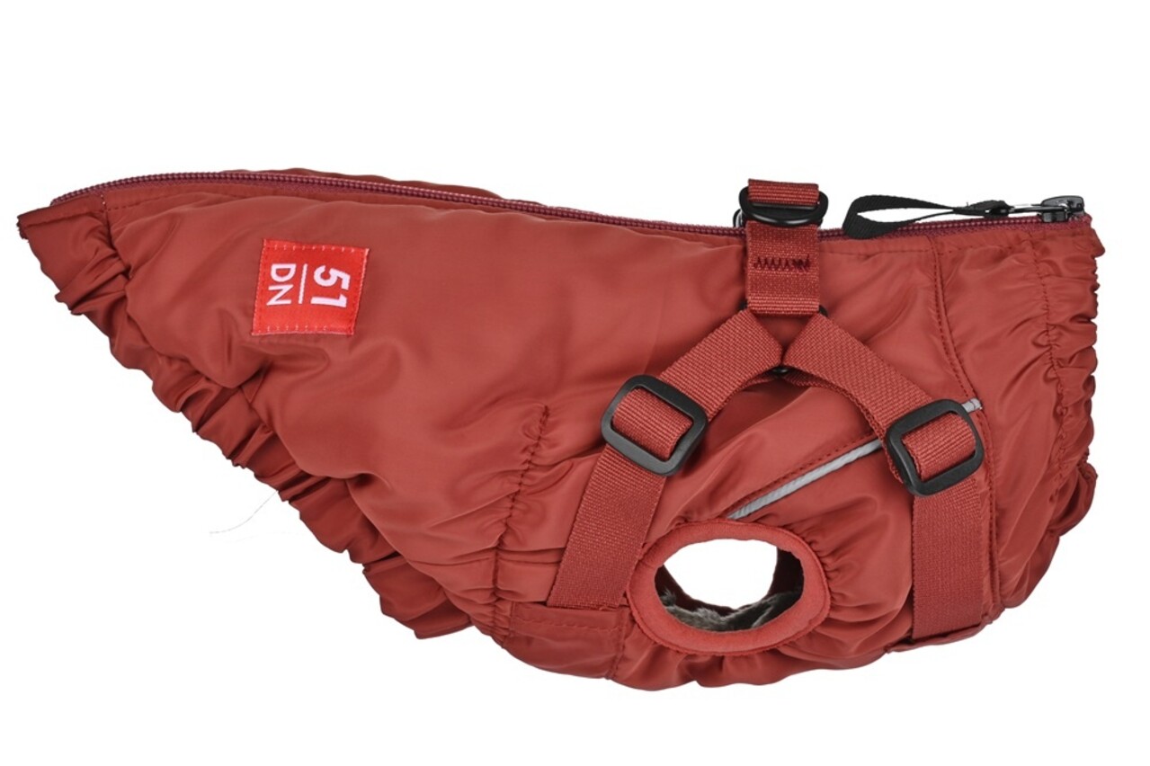 51 Degrees North 51 Degrees North Hondenjas voor Teckel Adventure Harness Coat Terracotta 51 Degrees North 51 Degrees North Hondenjas voor Teckel Adventure Harness Coat Terracotta