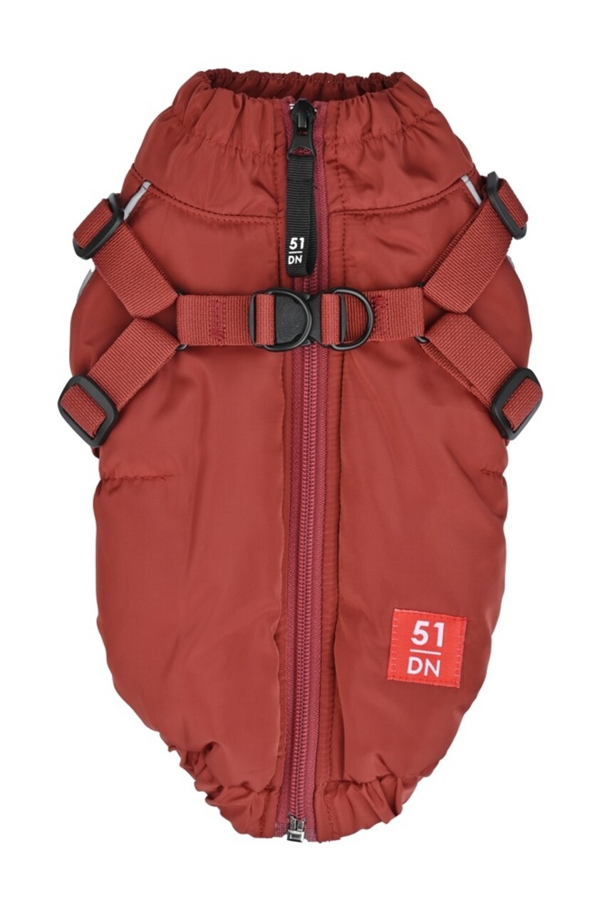 51 Degrees North 51 Degrees North Hondenjas voor Teckel Adventure Harness Coat Terracotta 51 Degrees North 51 Degrees North Hondenjas voor Teckel Adventure Harness Coat Terracotta