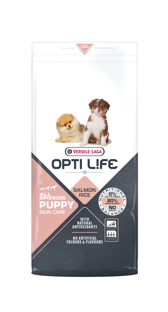 Opti Life  Opti Life Puppy Skin Care Zalm All Breeds