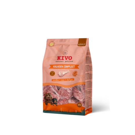 KIVO Vers Vlees KIVO Kalkoen Compleet (porties)