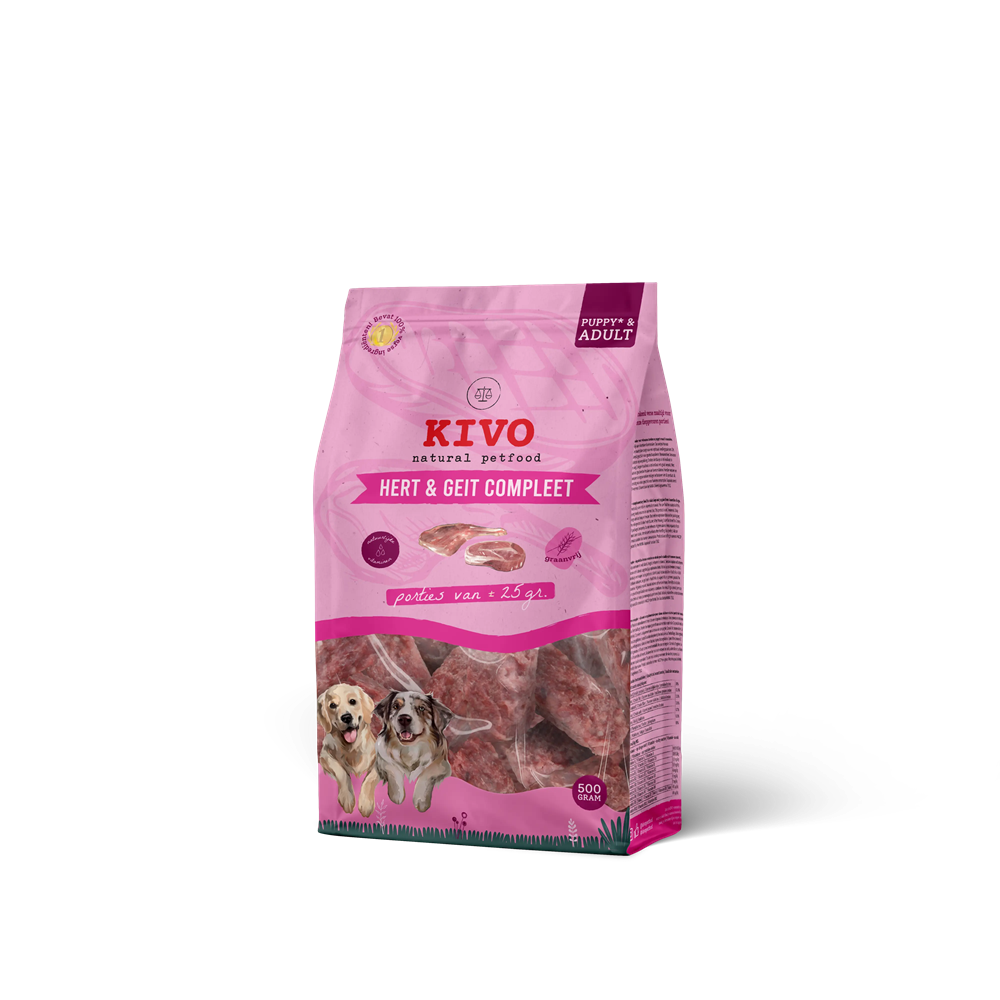 KIVO Vers Vlees KIVO Hert & Geit Compleet (porties)