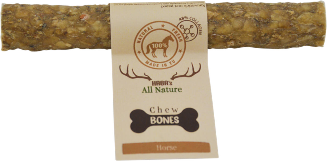 Haba's Haba's CHEWBONES Kauwrol - 100% Paard Haba's Haba's CHEWBONES Kauwrol - 100% Paard