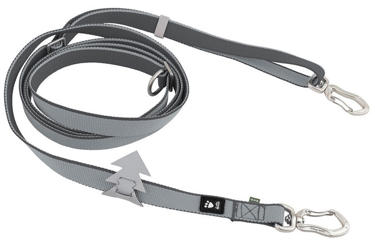 Hurtta Hurtta Hondenleiband Multi Long Leash Blackberry Grijs