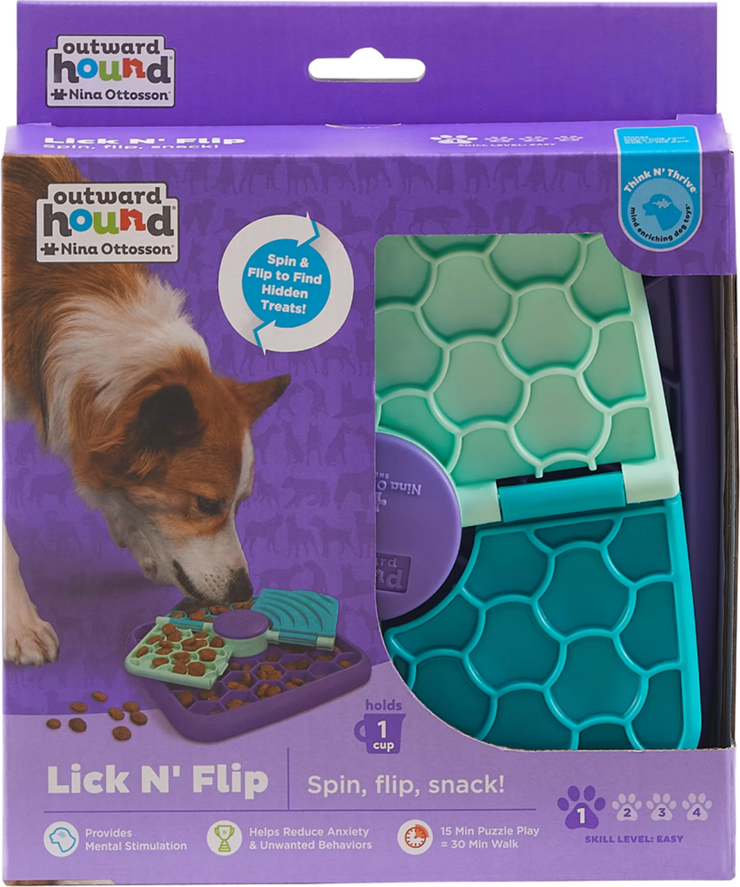Nina Ottosson Nina Ottosson Hondenspel Lick N'Flip Nina Ottosson Nina Ottosson Hondenspel Lick N'Flip