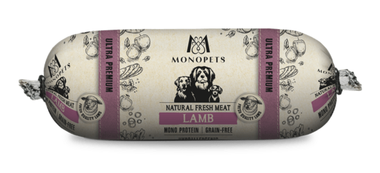 Monopets Monopets Hondenworst Graanvrij met Lam Monopets Monopets Hondenworst Graanvrij met Lam